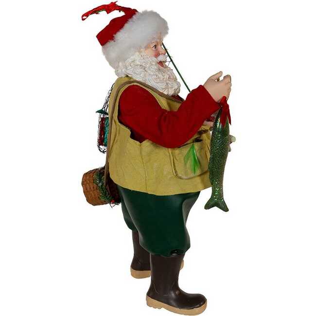 10.5-Inch Fabriché Fisherman Santa - Other Accents - 2