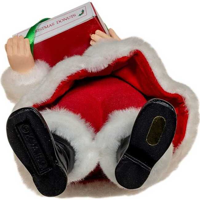 10.5-Inch Fabriché Santa With Box of Donuts - Other Accents - 6