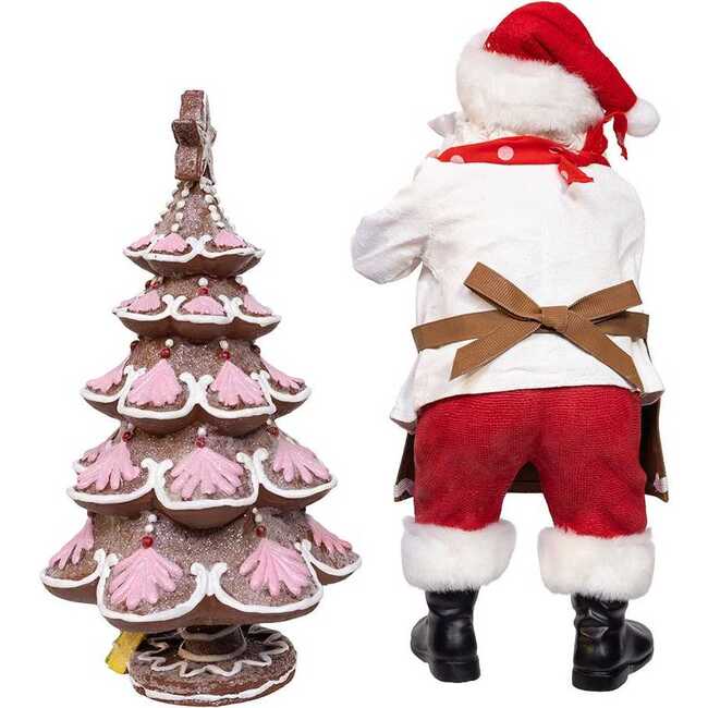 10.5-Inch Fabriché Santa Decorating Gingerbread Tree, 2-Piece Set - Other Accents - 4