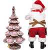 10.5-Inch Fabriché Santa Decorating Gingerbread Tree, 2-Piece Set - Other Accents - 4