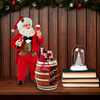 10.5-Inch Fabriché Wine Tasting Santa, 2 Piece Set - Other Accents - 7
