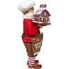 10.5-Inch Fabriché Chef Santa Decorating Gingerbread House - Other Accents - 2