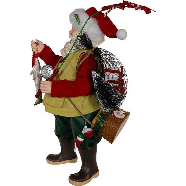 10.5-Inch Fabriché Fisherman Santa - Other Accents - 4