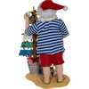 10.5-Inch Fabriché Beach Santa With Lighted Sign - Other Accents - 3
