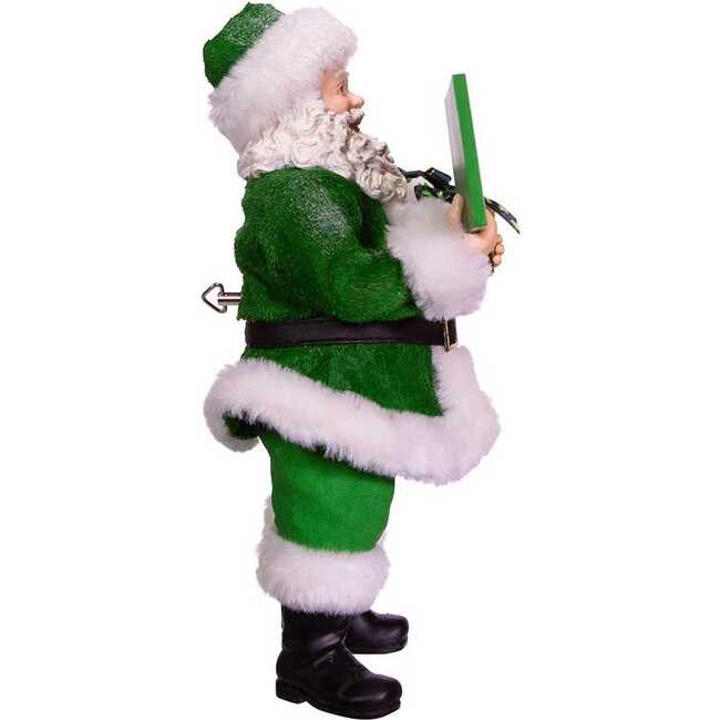 10.5-Inch Fabriché Musical Irish Santa Gift Box and Sign - Other Accents - 3