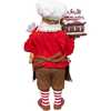 10.5-Inch Fabriché Chef Santa Decorating Gingerbread House - Other Accents - 3