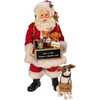 10.5-Inch Fabriché Adopt-a-Pet Santa with Dog, 2 Piece Set - Other Accents - 2
