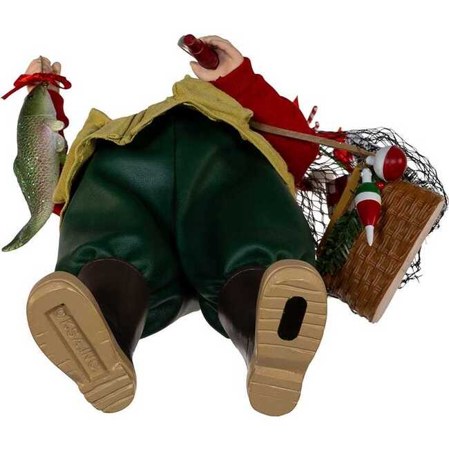 10.5-Inch Fabriché Fisherman Santa - Other Accents - 6