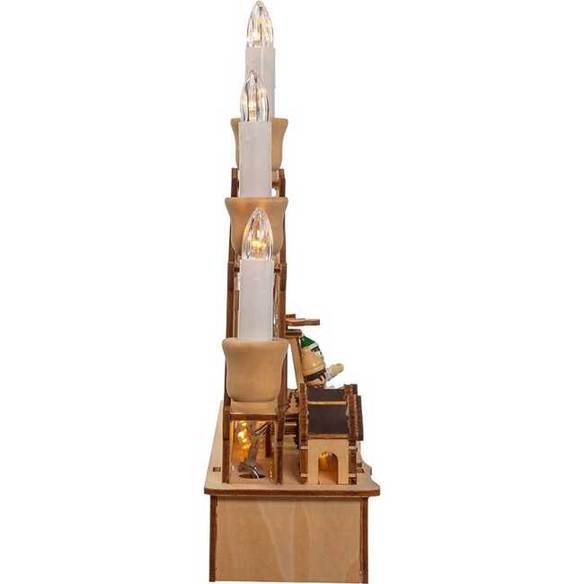 10.25-Inch Wooden LED Light-Up Musical/Motion Christmas Village - Other Accents - 2