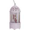 10.25-Inch Battery-Operated LED Swirl Cardinals in Water Bird Cage - Other Accents - 2