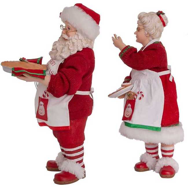 10.5-Inch Fabriché Mr. and Mrs. Santa, 2-Piece Set - Other Accents - 5
