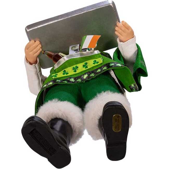 10.5-Inch Fabriché Musical Irish Chef Santa - Other Accents - 6