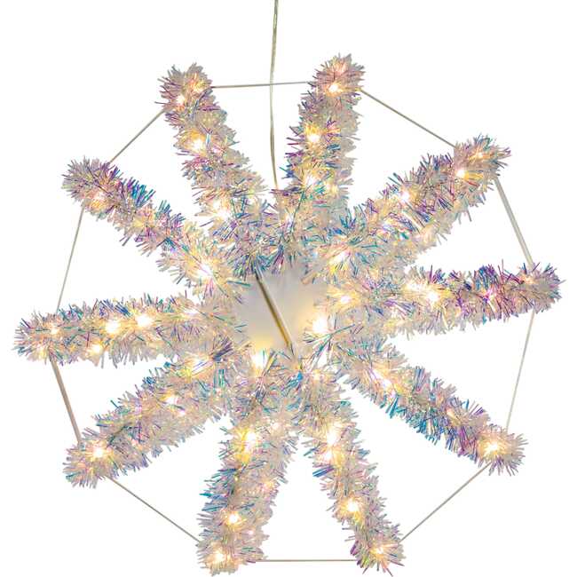 12-Inch Warm White LED Tinsel Foldable Sphere - Other Accents - 7
