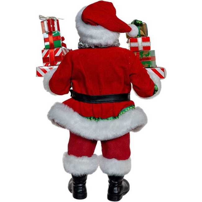 10.5-Inch Fabriché African American Santa with Gifts - Other Accents - 3
