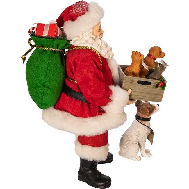 10.5-Inch Fabriché Adopt-a-Pet Santa with Dog, 2 Piece Set - Other Accents - 3