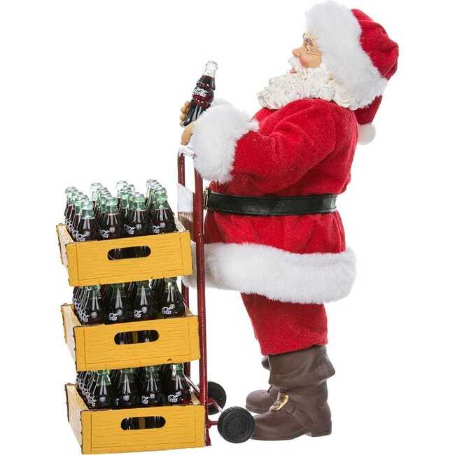 10.5-Inch Coca-Cola Santa with Delivery Cart Set of 2 Pieces - Other Accents - 4