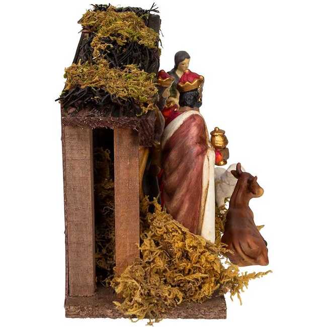 1.25-5.25-Inch Porcelain Nativity Figures With Wooden Stable, 9-Pieces - Other Accents - 2