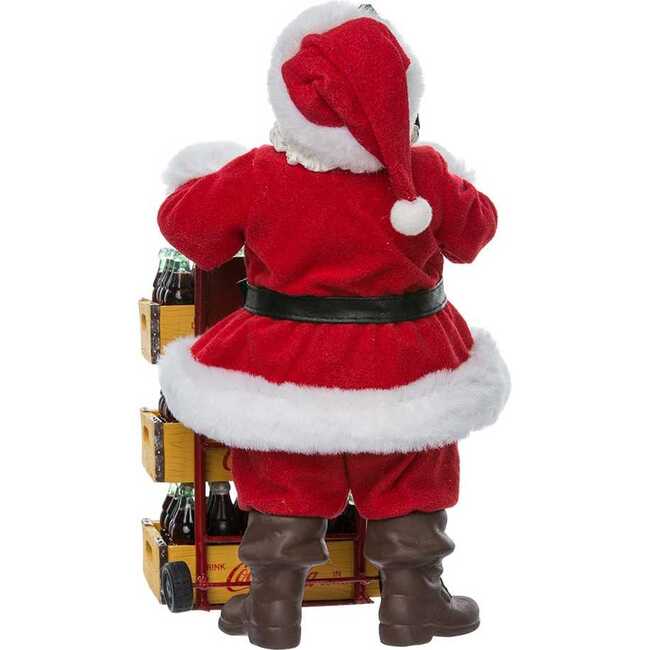 10.5-Inch Coca-Cola Santa with Delivery Cart Set of 2 Pieces - Other Accents - 5