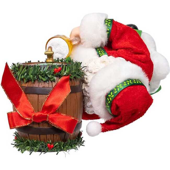 10.5-Inch Fabriché Beer Santa with Barrel - Other Accents - 5