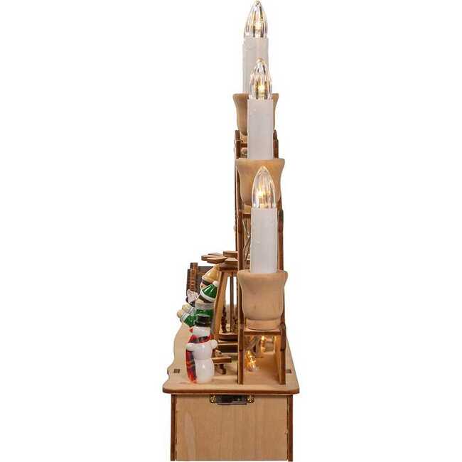 10.25-Inch Wooden LED Light-Up Musical/Motion Christmas Village - Other Accents - 4
