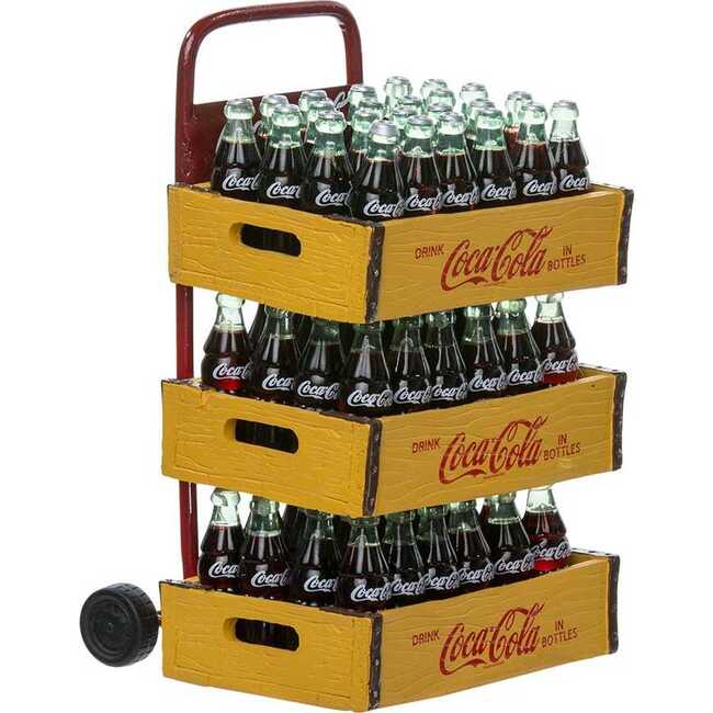 10.5-Inch Coca-Cola Santa with Delivery Cart Set of 2 Pieces - Other Accents - 6