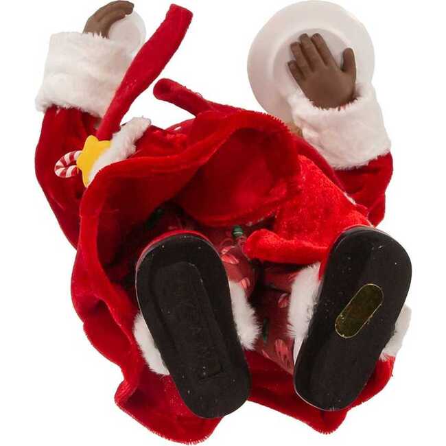 10.5-Inch Fabriché Black Santa in Pajamas and Robe - Other Accents - 6