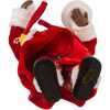 10.5-Inch Fabriché Black Santa in Pajamas and Robe - Other Accents - 6