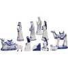 1.97-6.7-Inch Porcelain Delft Blue Nativity Set, 11-Piece Set - Other Accents - 3