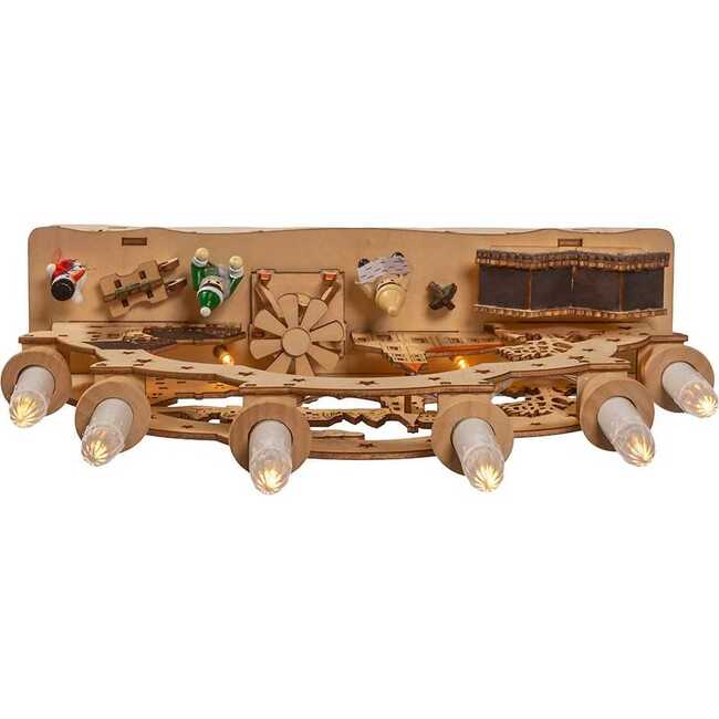 10.25-Inch Wooden LED Light-Up Musical/Motion Christmas Village - Other Accents - 5