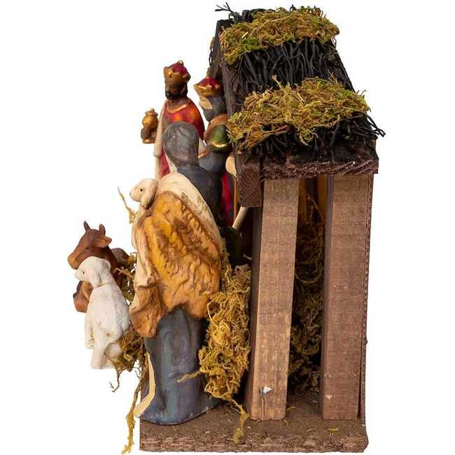 1.25-5.25-Inch Porcelain Nativity Figures With Wooden Stable, 9-Pieces - Other Accents - 4