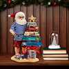 10.5-Inch Fabriché Beach Santa With Lighted Sign - Other Accents - 7