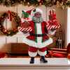 10.5-Inch Fabriché African American Santa with Gifts - Other Accents - 7