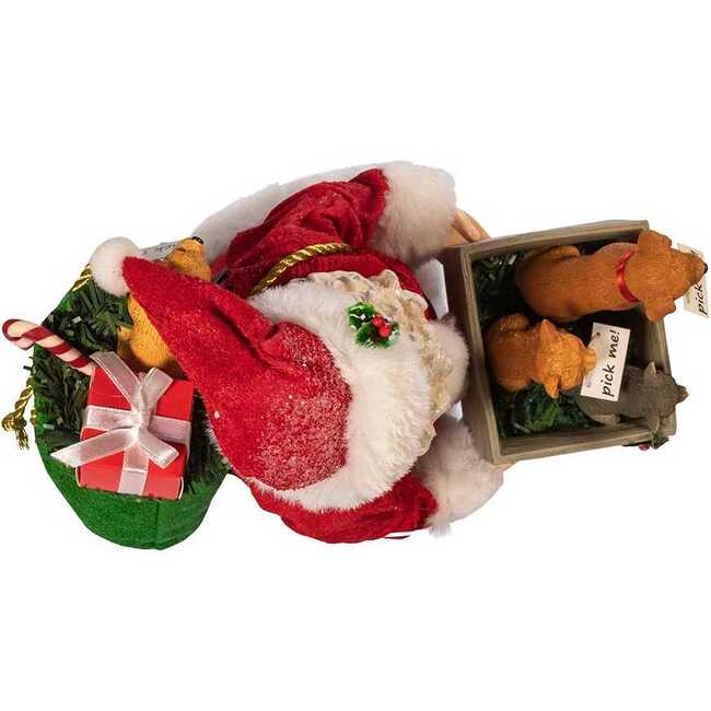 10.5-Inch Fabriché Adopt-a-Pet Santa with Dog, 2 Piece Set - Other Accents - 7
