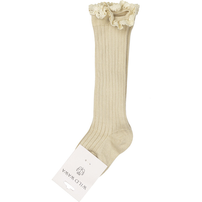 Knee High Socks, Taupe
