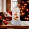 10.25-Inch Battery-Operated LED Swirl Cardinals in Water Bird Cage - Other Accents - 7