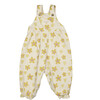 Heart Pocket Overalls, Floral Hearts Honey - Overalls - 1 - thumbnail