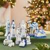 1.97-6.7-Inch Porcelain Delft Blue Nativity Set, 11-Piece Set - Other Accents - 5