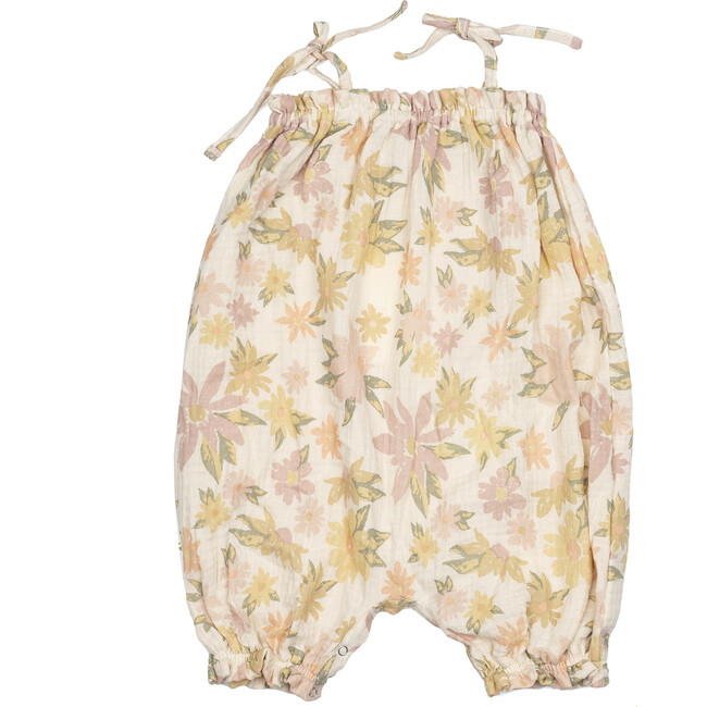 Bubble Romper, Mauve Meadow