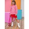 Tory Top, Hot Pink Abstract Floral - Blouses - 2