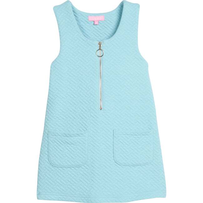 Retro Jumper, Aqua Quilted Trellis