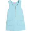 Retro Jumper, Aqua Quilted Trellis - Dresses - 1 - thumbnail