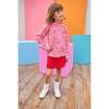Tory Top, Hot Pink Abstract Floral - Blouses - 3