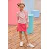 Patch Pocket Skort, Pink Velour - Skirts - 3