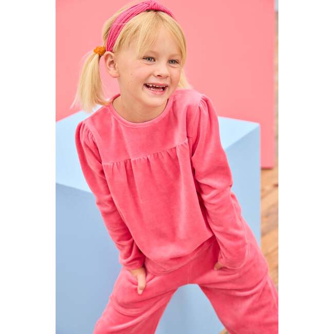 Lisle Top, Tulip Velour - Blouses - 2