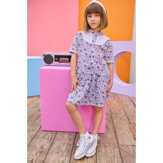 Molly Dress, Lavender Vine Floral - Dresses - 2