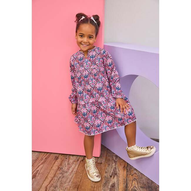 Long Sleeved Positano Dress, Foxcroft Winter Floral - Dresses - 2