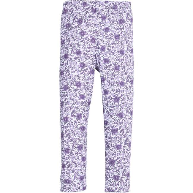 Leggings, Lavender Vine Floral