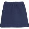 Quilted Mini Skirt, Navy Trellis - Skirts - 1 - thumbnail
