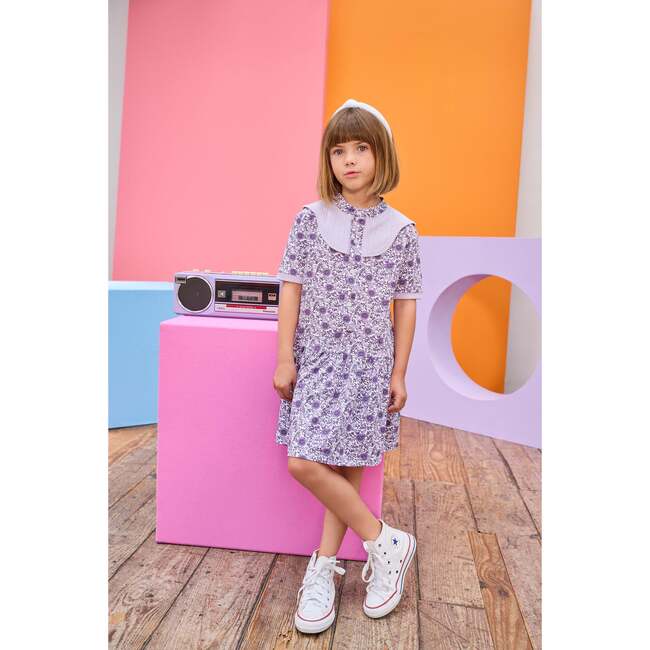 Molly Dress, Lavender Vine Floral - Dresses - 3