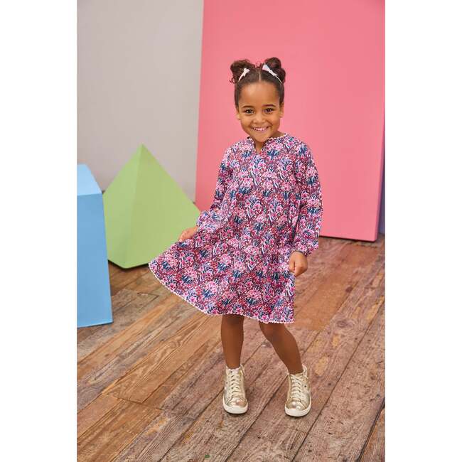 Long Sleeved Positano Dress, Foxcroft Winter Floral - Dresses - 3